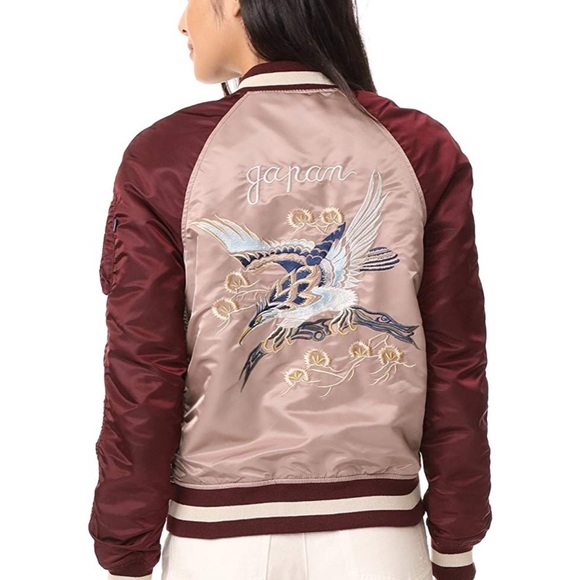 Alpha Industries Jackets & Blazers - Reversible Bomber Jacket Souvenir Eagle Japan